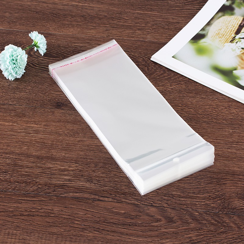 OPP挂孔自粘袋 饰品包装袋 耳环耳钉卡袋子透明塑料袋100个4x51详情图4