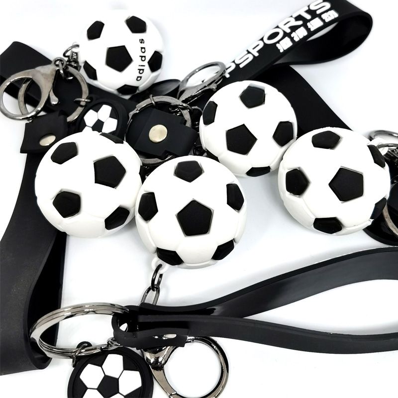 体育活动礼品 足球钥匙扣挂件 高品质仿真足球活动小礼品批发详情图5