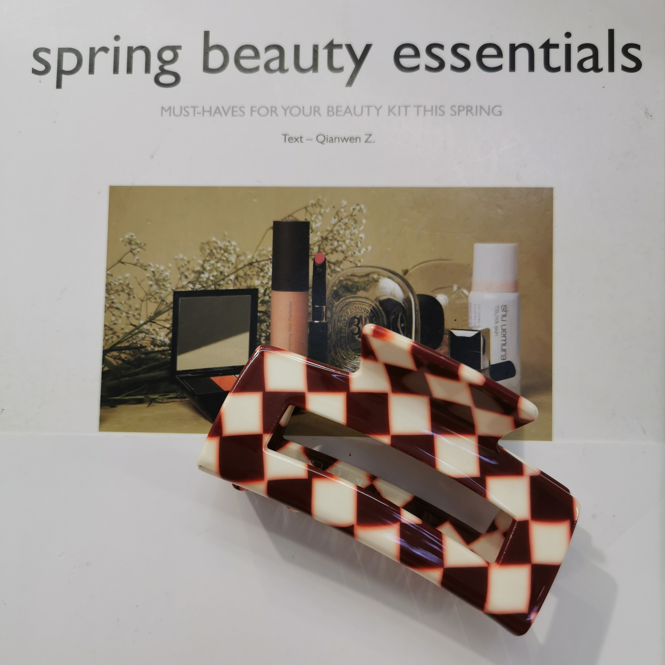 Long square acetic acid grid atmospheric hair catch thumbnail