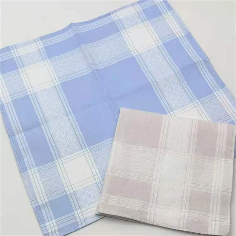 Middle-Aged And Elderly Men Export Cotton Large Handkerchief Men Sweat Absorption Classic Handkerchief Hand Towel 48