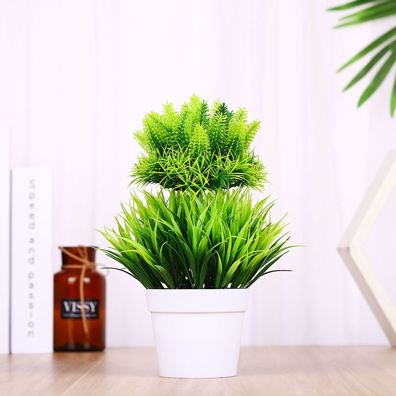 Five-color mini artificial plant bonsai, mini creative small bonsai artificial flower decoration ornaments, self-produced and self-sold MC-96