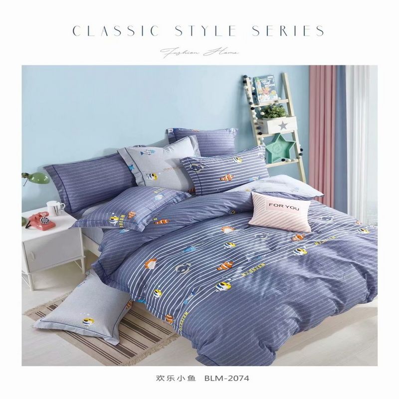 2021 New Factory Direct Sales Burst Pure Cotton Four-Piece Quilt Set Bed Sheet Pillowcase 33