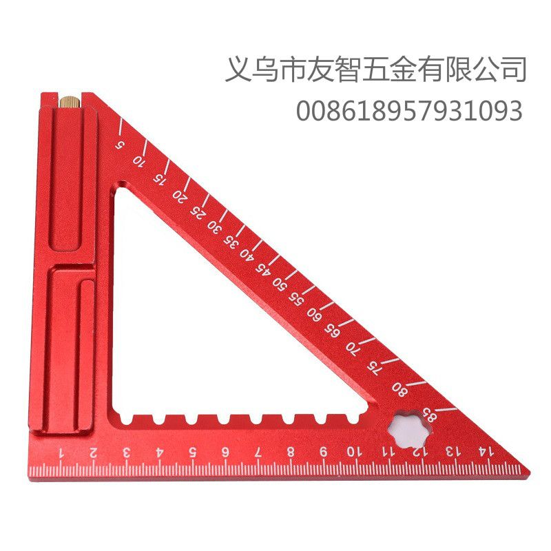 Aluminum alloy square 木工三角尺 Woodworking ruler details Picture