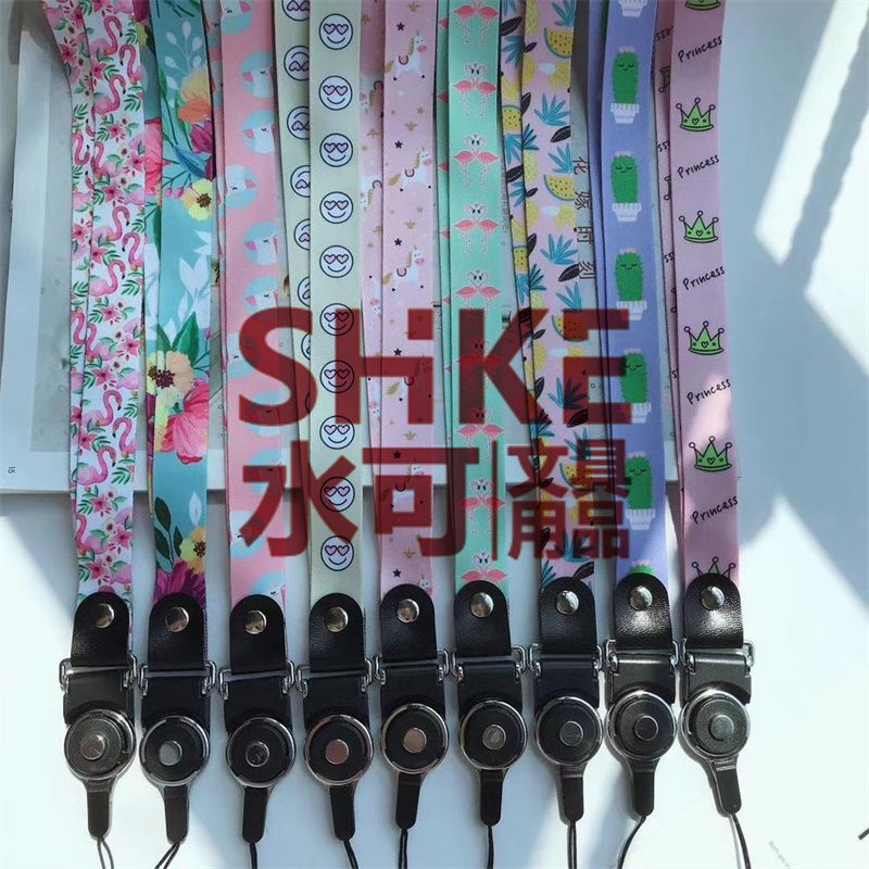 2CM萌仔卡通彩绘手机壳挂脖绳挂饰手机链旋转挂绳工作牌可拆卸钥匙扣手机绳细节图