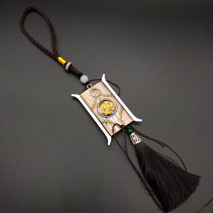 New anime-themed Assassin 567 metal token alloy weapon model keychain pendant Assassin token detail image 4