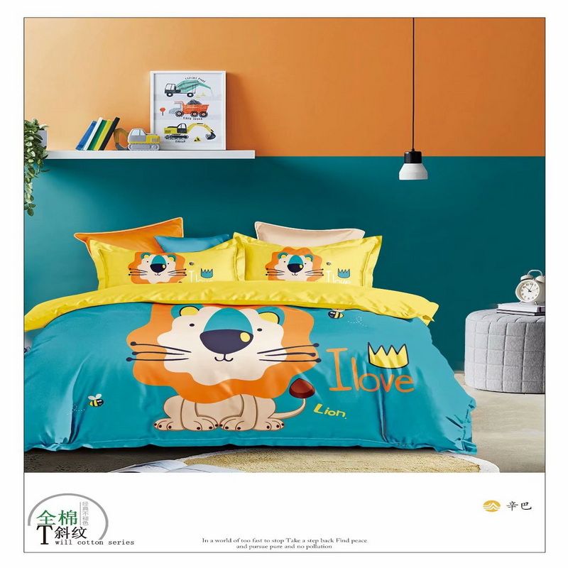 2021 New Factory Direct Sales Burst Pure Cotton Four-Piece Quilt Set Bed Sheet Pillowcase 18