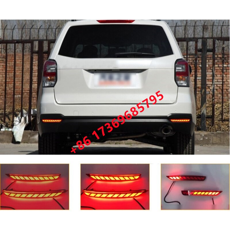 Forester 2008-2017 Car LED reflective lights, rear fog lights, bumper lights, brake lights, dynamic turn signals detail image 4