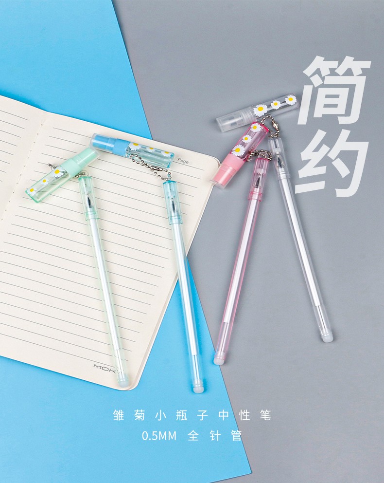 【 Erasable Pen 】 Internet-famous best-selling pen, girl heart Daisy pendant gel pen, cute and creative flower pendant pen, student signature gel pen pic 5