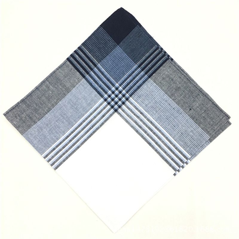 Middle-Aged And Elderly Men Export Foreign Cotton Large Handkerchief Men Sweat Absorption Classic Handkerchief Hand Towel 65