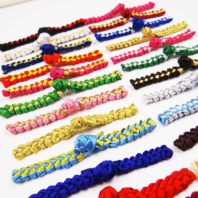 Factory shop braid one word vintage tray buckle cheongsam Tang dress top ethnic style show wedding card decoration buckle Modification This product supports seven days no reason to return thumbnail