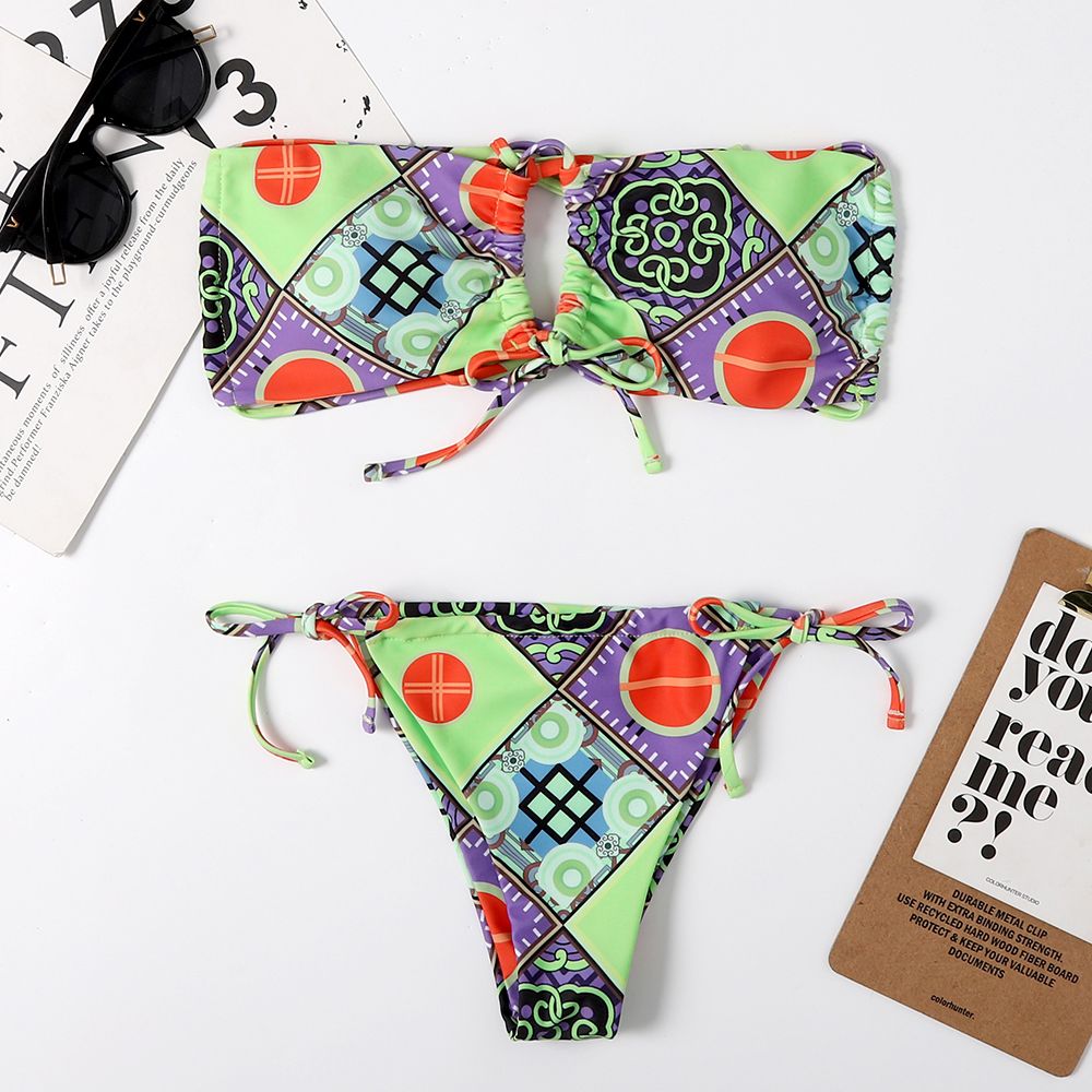 Foreign Trade Swimsuit Sexy Bikini New European And American Swimsuit Outside The Single Body details Picture
