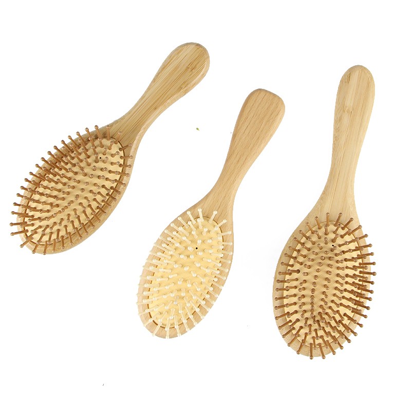 楠竹圆齿大号经络头部蓬松头发气垫梳防脱发静电天然竹子梳气囊梳详情5