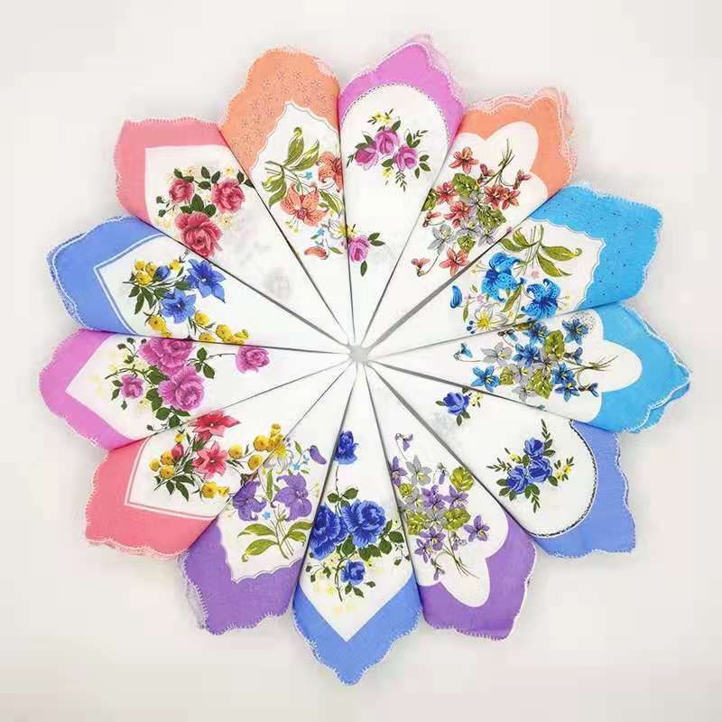 Middle-Aged And Elderly Men Export Cotton Large Handkerchief Men Sweat Absorption Classic Handkerchief Hand Towel 85