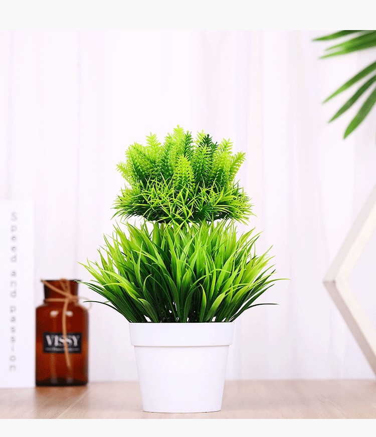 Five-color mini artificial plant bonsai, mini creative small bonsai artificial flower decoration ornaments, self-produced and self-sold MC-96 detail image 6