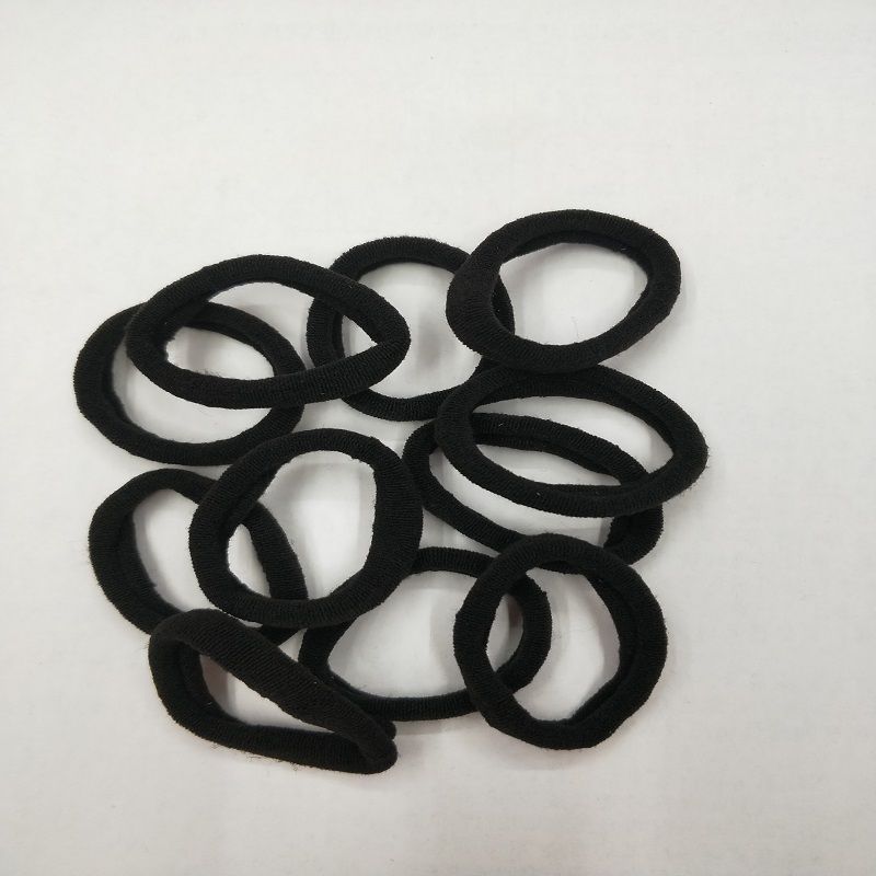 Conjunto de tiras de cuero de alta elasticidad 10 dúzias para recoger vida diaria niñas cola de caballo trenzas corchetes de pelo tiara de pelo banda de cuero details Picture