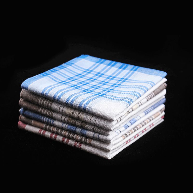 Hombre de mediana edad exportación exterior algodón bandana hombre sudor absorbente pañuelo clásico toalla de mano 24