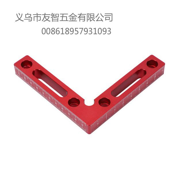 Aluminum Triangle Ruler 铝合金直角尺 Woodworking ruler Specification drawing