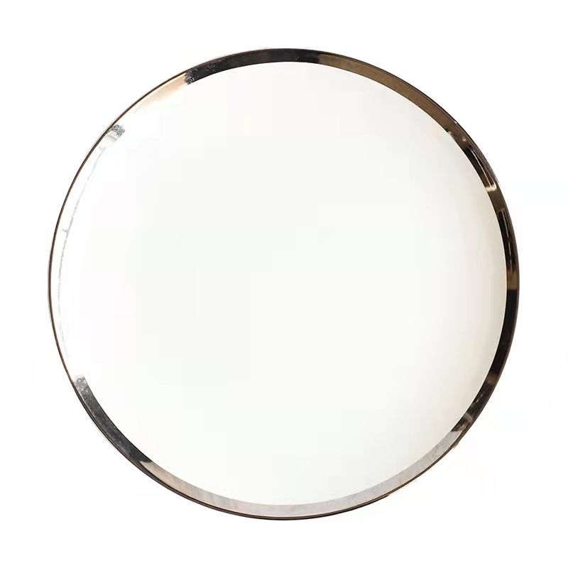 European-style simple and creative gold-edge ceramic Western-style plates, dessert cake plates, steak plates, breakfast plates, and household vegetable plates Item Picture