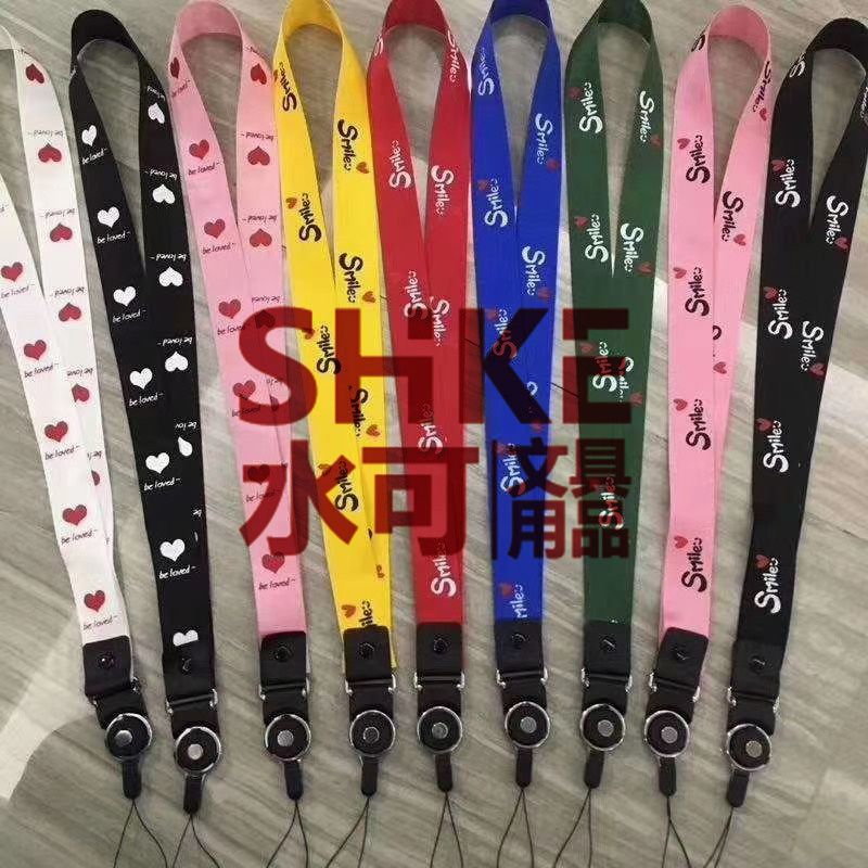 产品名称：2CM萌仔卡通彩绘手机壳挂脖绳挂饰手机链旋转挂绳工作牌可拆卸钥匙扣挂绳产品图