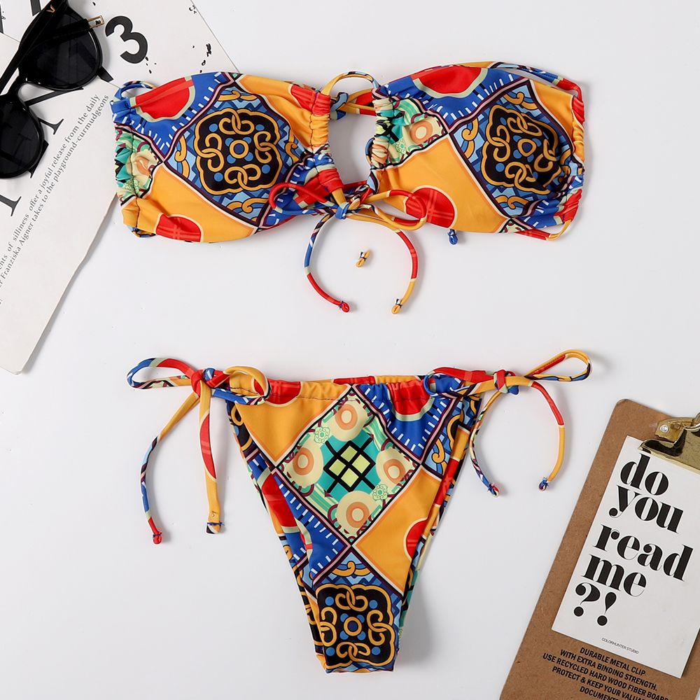 Foreign Trade Swimsuit Sexy Bikini New European And American Swimsuit Outside The Single Body Application Scenario