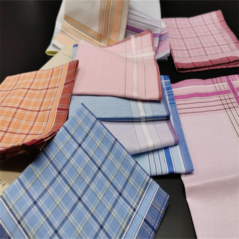 Hombre de mediana edad exportación exterior de algodón bandana hombre sudor absorbente pañuelo clásico toalla de mano 50