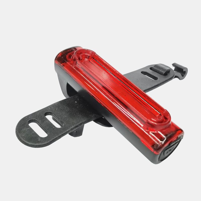 0307 Bright red USB charging bike taillight COB bike taillight Riding safety warning taillight