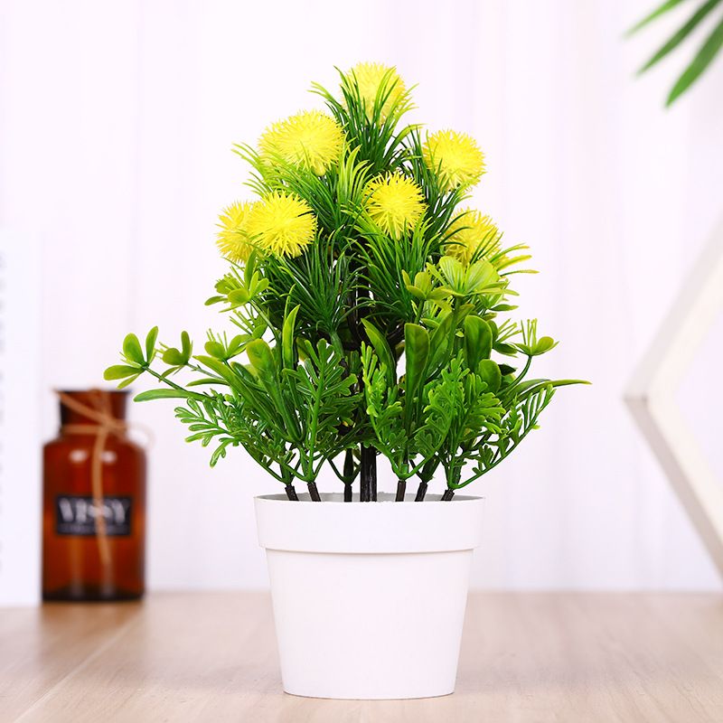 MC-104 Simulated plastic flower bouquets, small bonsai, new Spring Scenery Mini simulated green plant micro-landscape flower ornaments