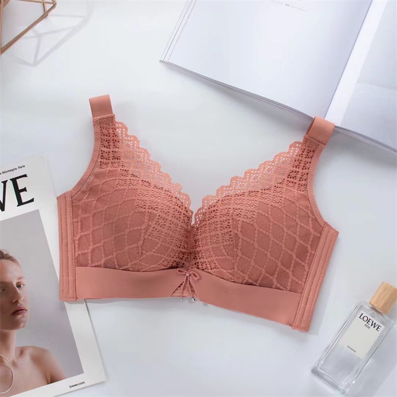 Autumn/Winter 2022 New Fashion Lace Bra Cotton Inner Skin-Friendly Comfortable Collection Of Complementary Milk Adjusting Underwear 46