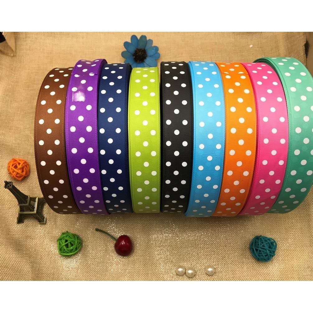 Ribbon Manufacturers Direct Sales Polyester Double Thread Jumper Ribbon Color Hair Accessories Ribbon Accessories 3456754296