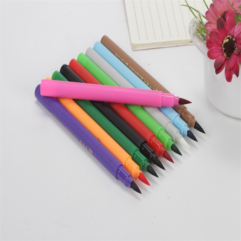 速干可洗水彩笔可水洗清洗方便可晕染软头笔尖优质纤维笔尖涂写顺畅随意绘画轻松水洗色彩鲜艳详情图4