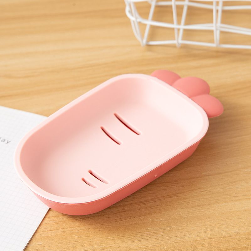 2 sets of radish soap boxes, creative soap racks, no-hole soap storage racks, draining bathroom soap racks, 2 sets, colors randomly sent Specification drawing