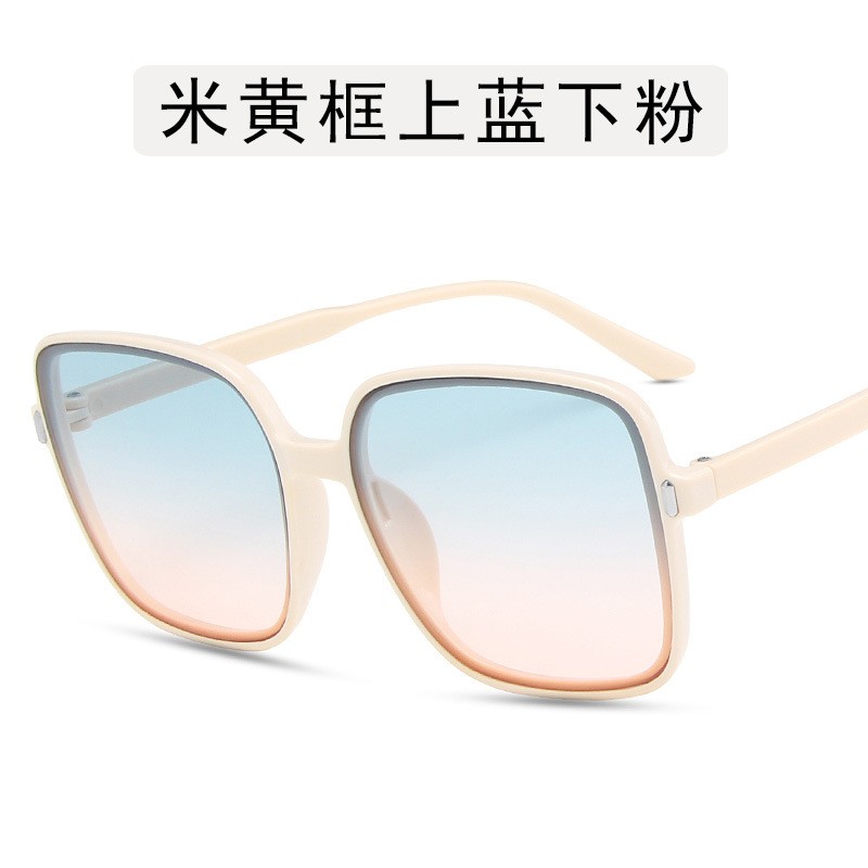 2021新款时尚街拍大框太阳镜 个性米钉墨镜女欧美方形太阳眼镜潮详情图8