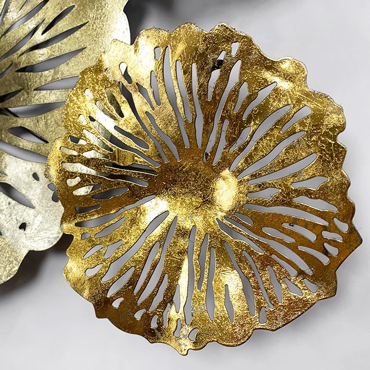  工艺品精致制作墙面装饰小资金色奢华墙壁3D立体镂空工艺雕花细节图