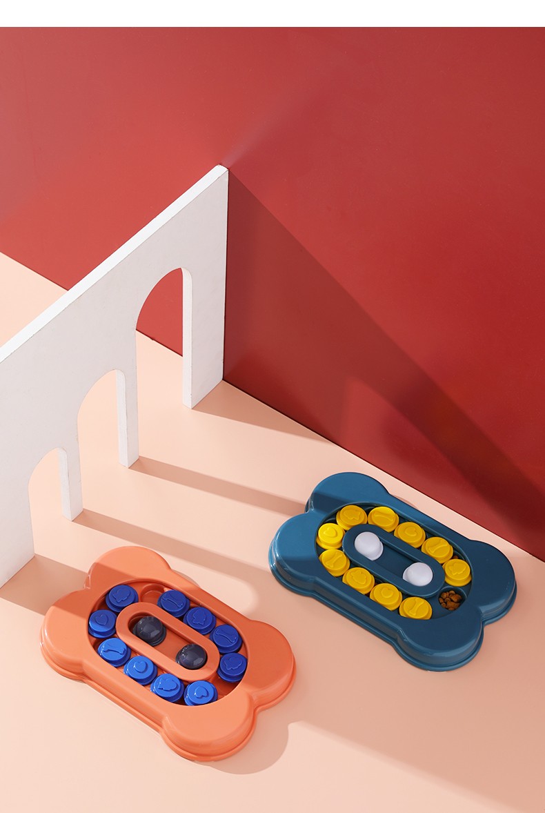 Pet Fun Treasure Hunt Bowl Slow Food Bowl Missing Food Training Dog Toy Game Tray Bite Resistant Boredom Toy undefined