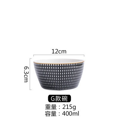 Customized Nordic pasta round plates with creative geometric patterns, fruit plates, cake plates, dinner plates and Western steak plates detail image 13