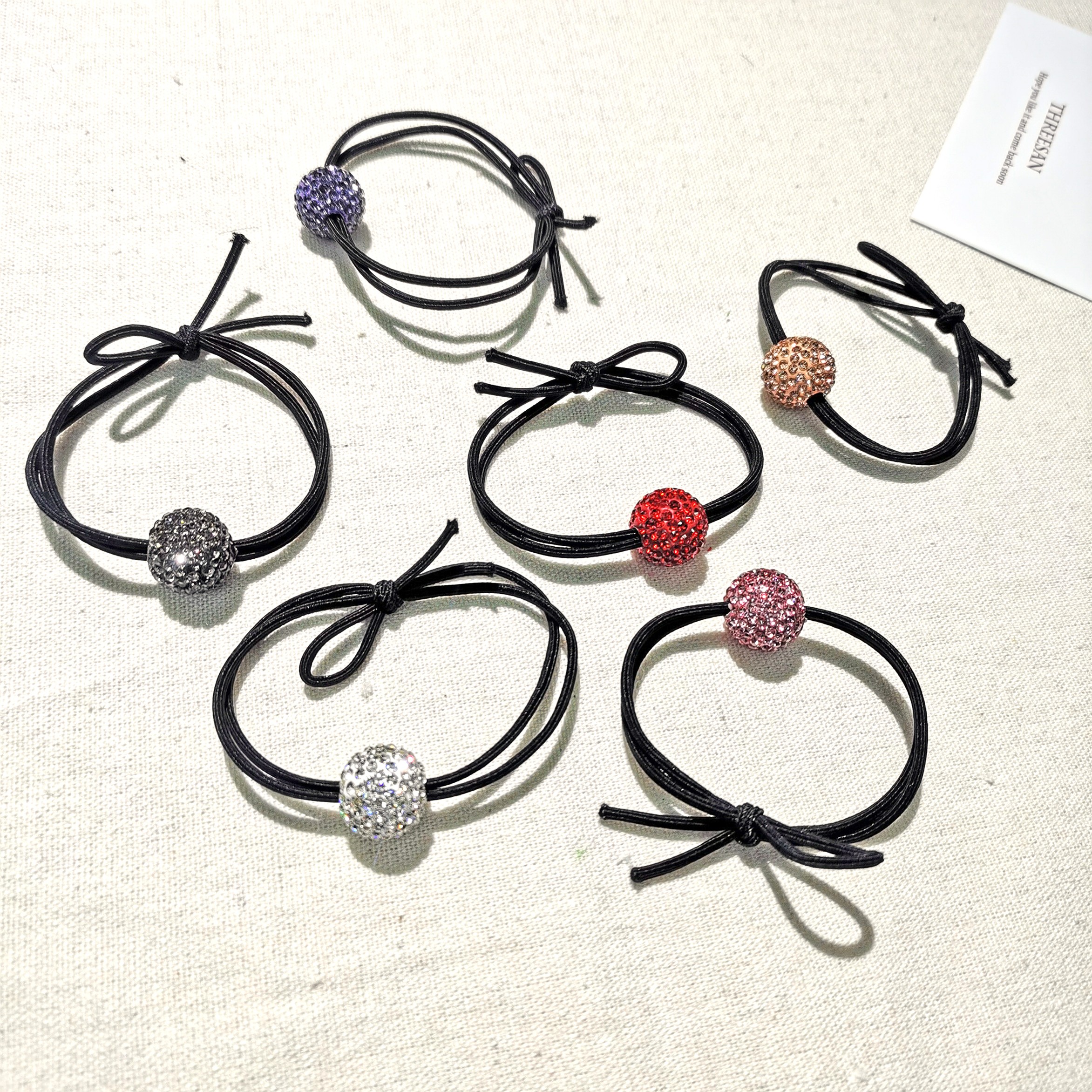 Round rubber band knotted 16mm Shambhala detail image 10