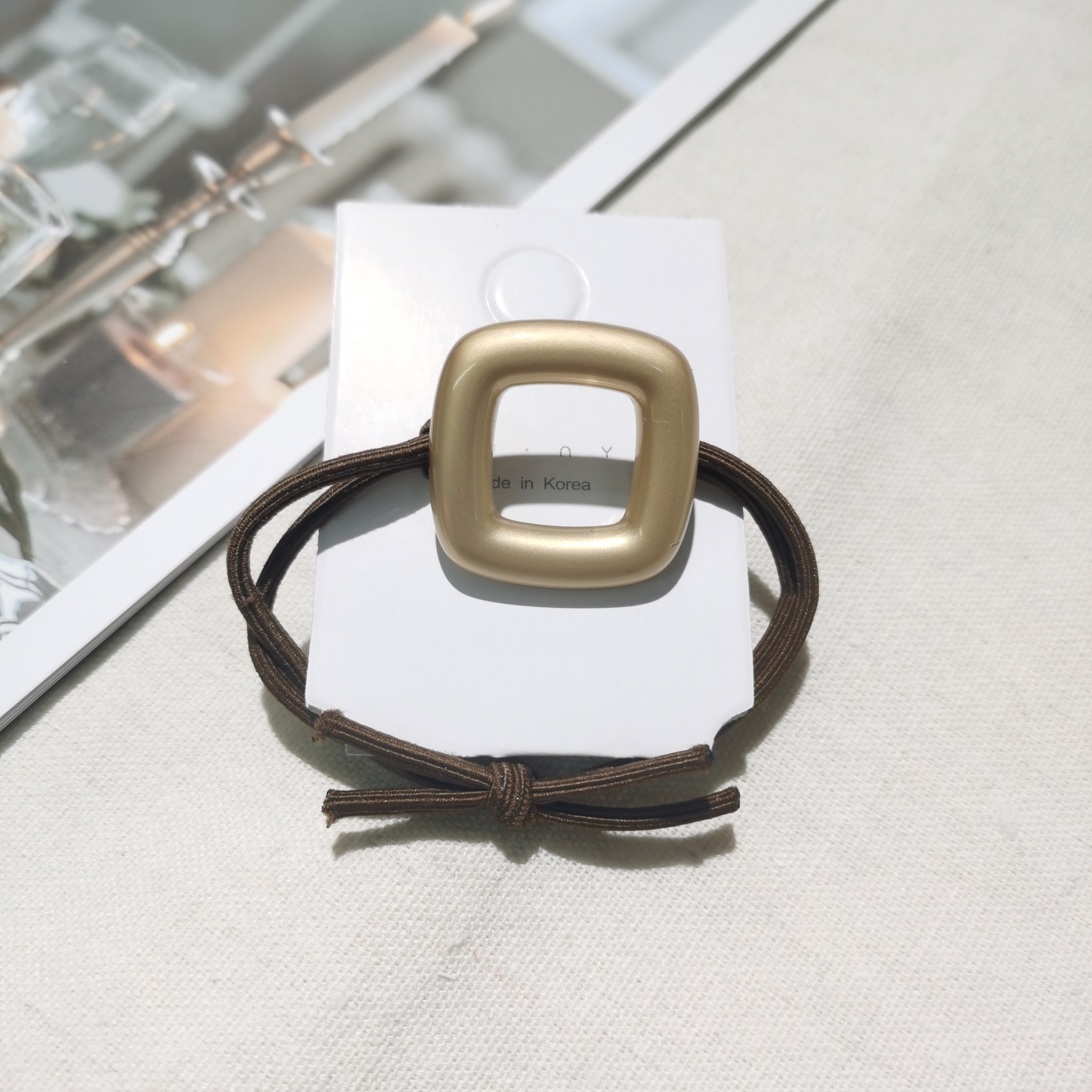 Children's white rubber bands, small, cute rubber bands, leather bands, elastic rubber tubes, rubber band products detail image 3