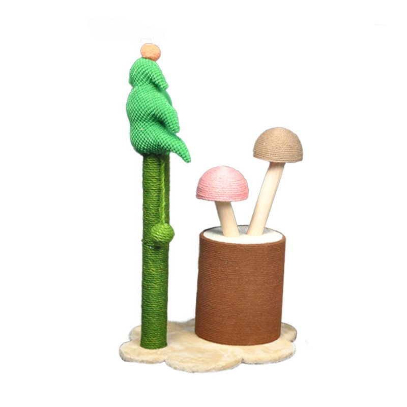 猫爬架/猫抓板/跳台通天柱白底实物图