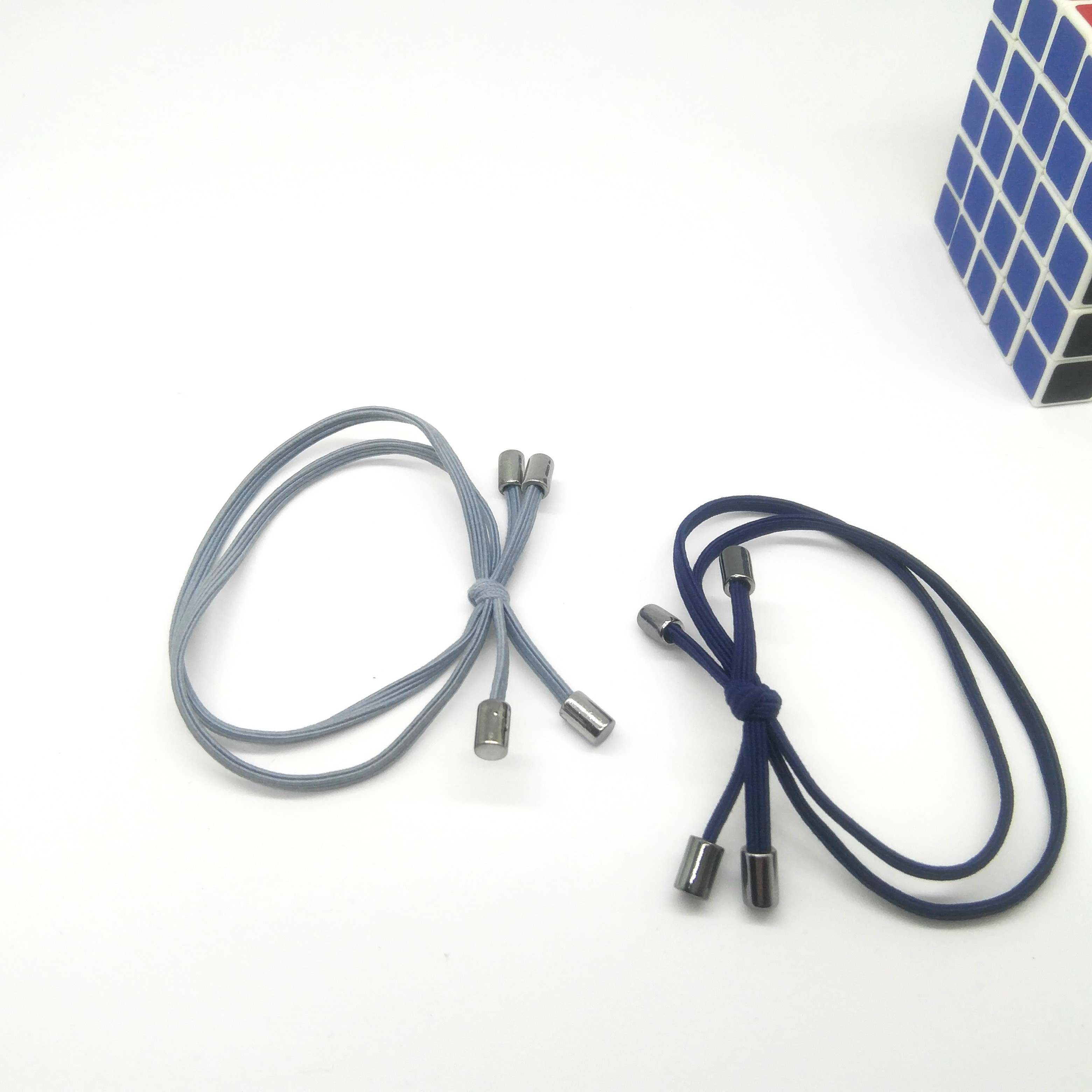 Knotted round rubber band 03 flat thread four-corner long tube detail image 8