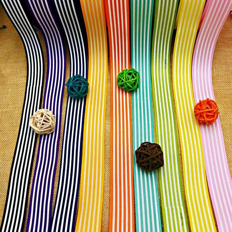 Ribbon Manufacturers Direct Sales Polyester Double Thread Jumper Ribbon Color Hair Accessories Ribbon Accessories 3456754326