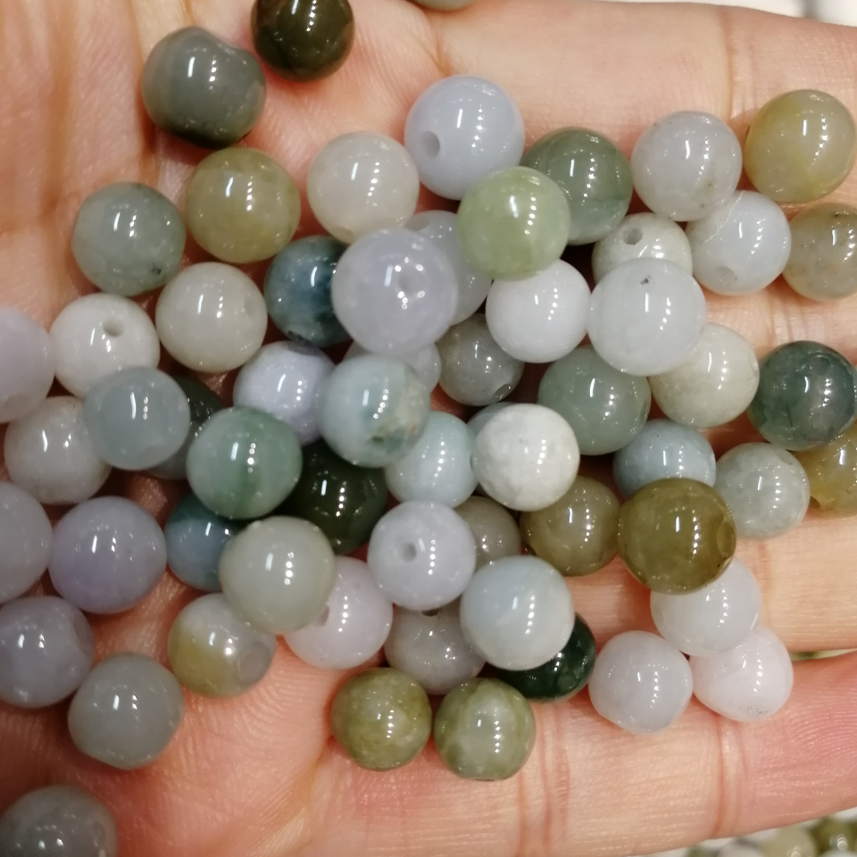 宝磊玉器天然翡翠A货珠宝玉石挂件配饰配件圆珠
