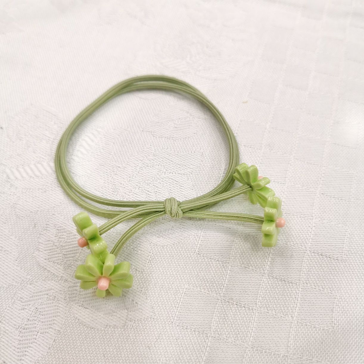 Round rubber band knot 2021 Daisy headband Item Picture