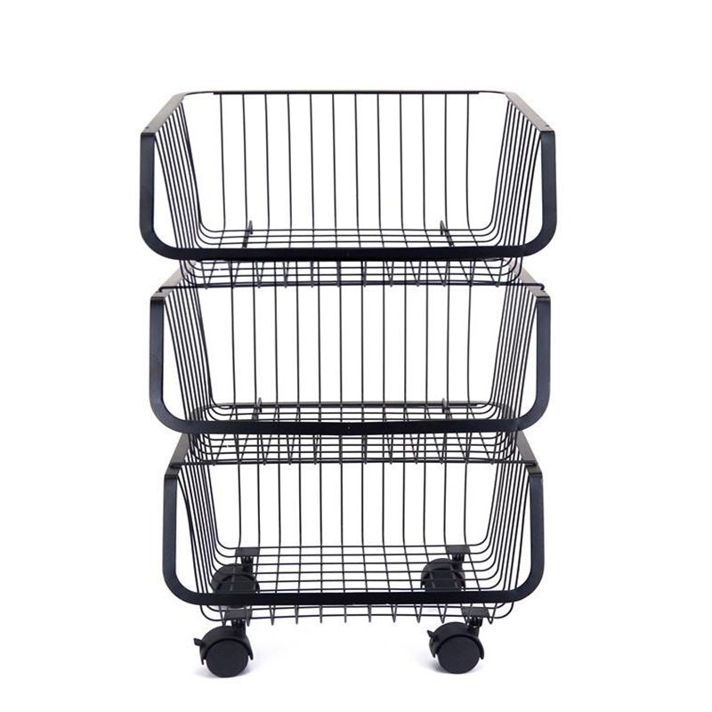 Three-layer storage basket/rack/storage basket