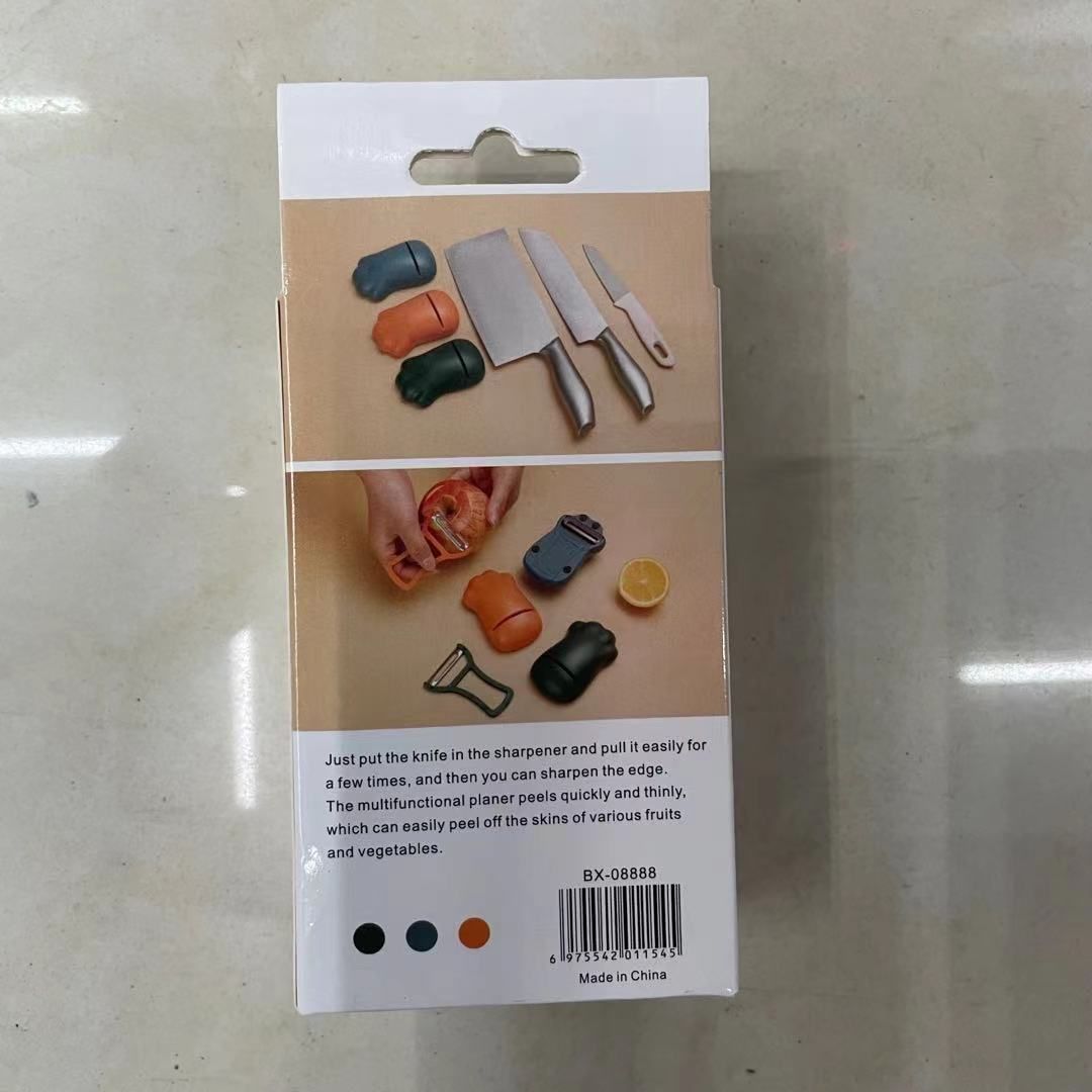 New creative knife sharpener, two-in-one knife sharpener and peeler