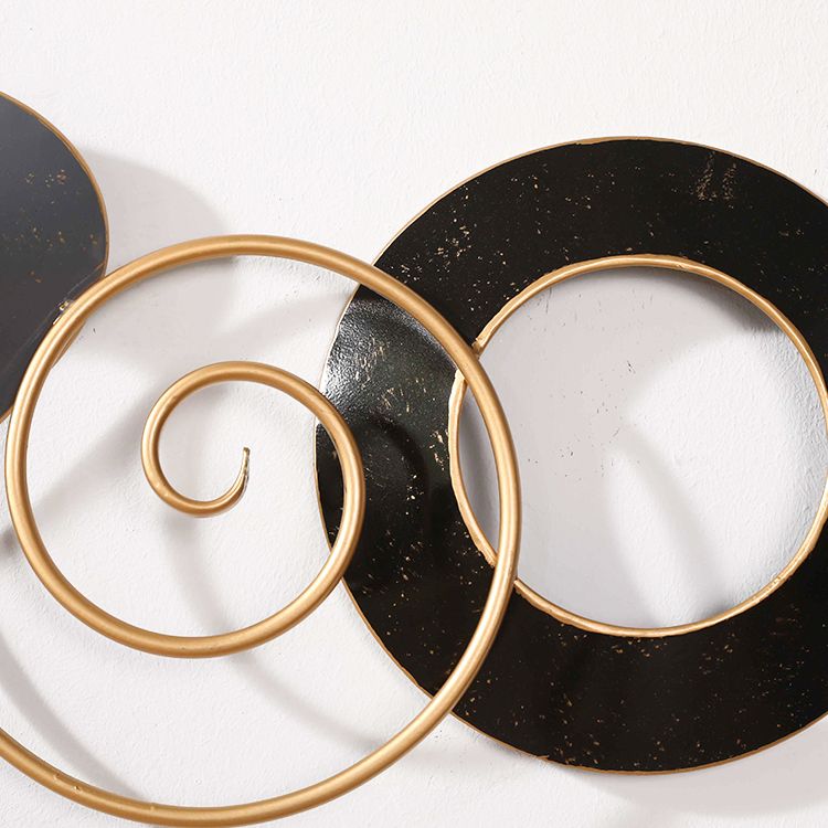 简约现代样板房金属壁饰 卧室沙发背景墙铁艺家居装饰品抽象壁挂细节图