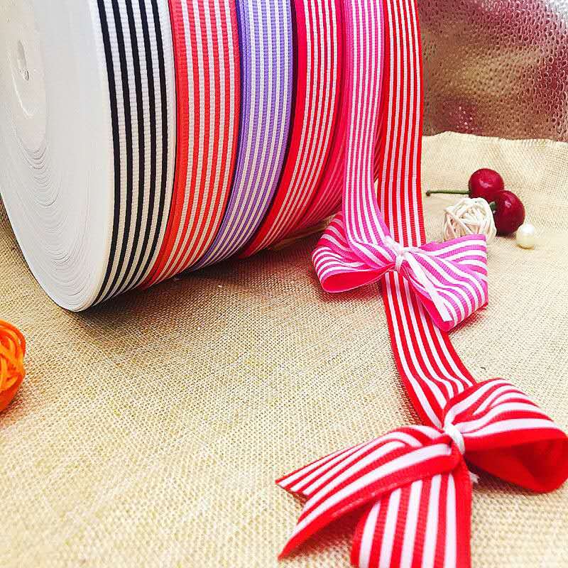 Ribbon Manufacturers Direct Sales Polyester Double Thread Jumper Ribbon Color Hair Accessories Ribbon Accessories 3456754320