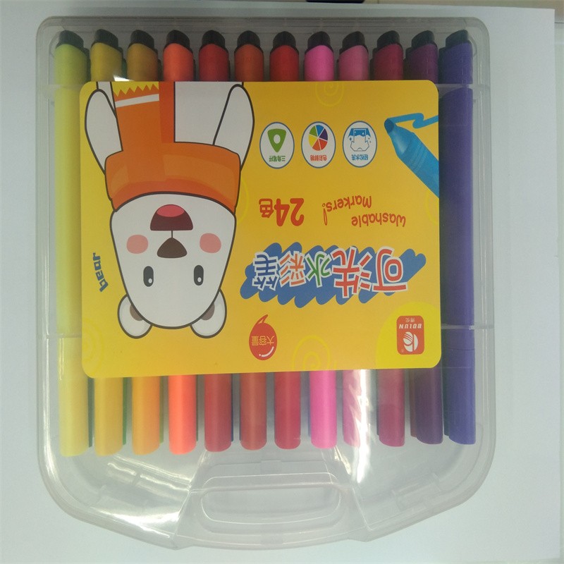 12色18色24色36色荧光笔金属笔七彩笔马克笔铅笔水彩颜料色彩鲜艳持久不褪色广告设计海报绘画美术创作详情图7