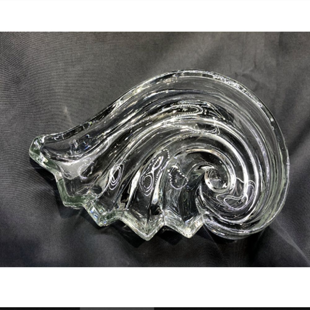 hahacrystahahacrystahahacrysta毛巾碟  水晶玻璃 毛巾碟  透明海螺毛巾碟