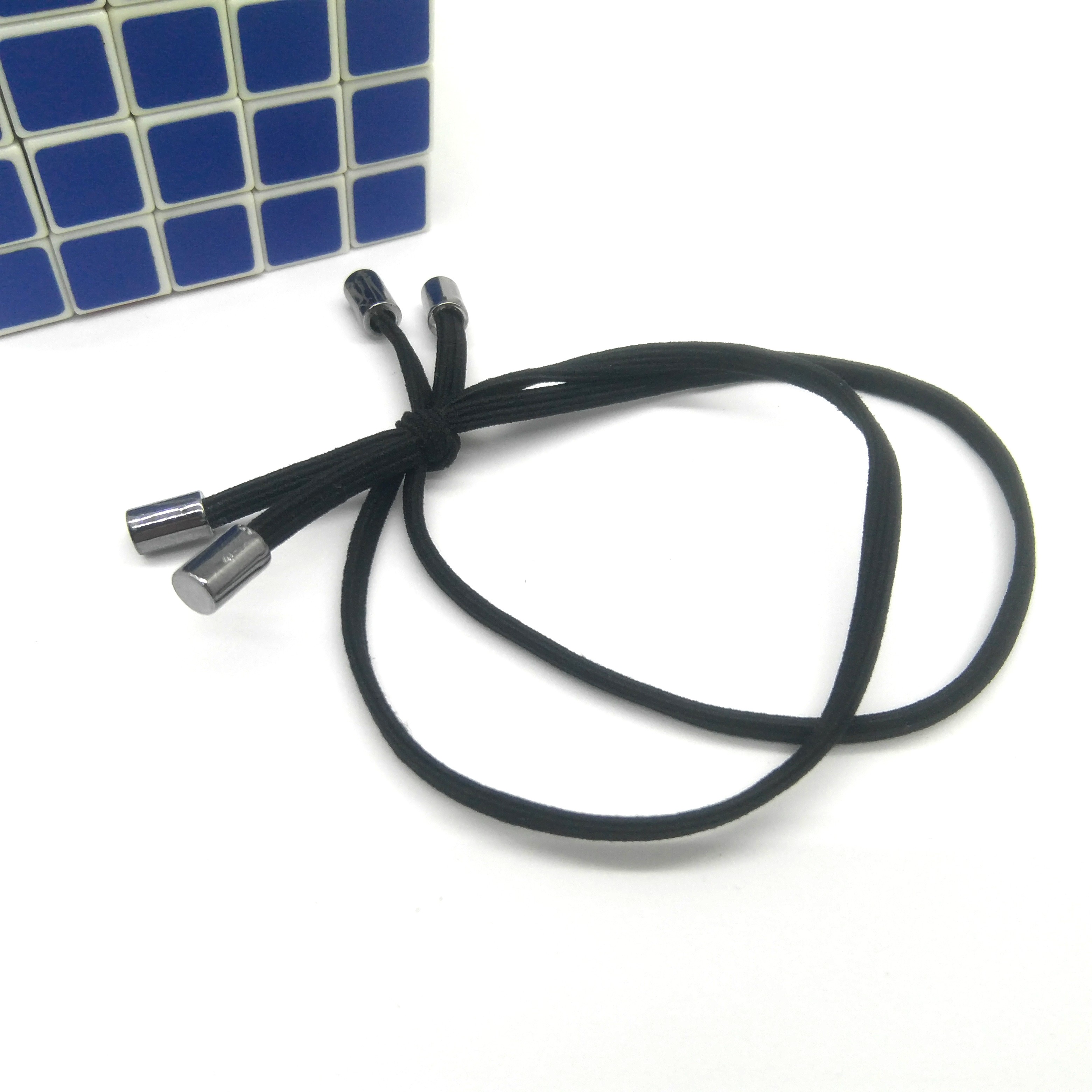 Knotted round rubber band 03 flat thread four-corner long tube detail image 7