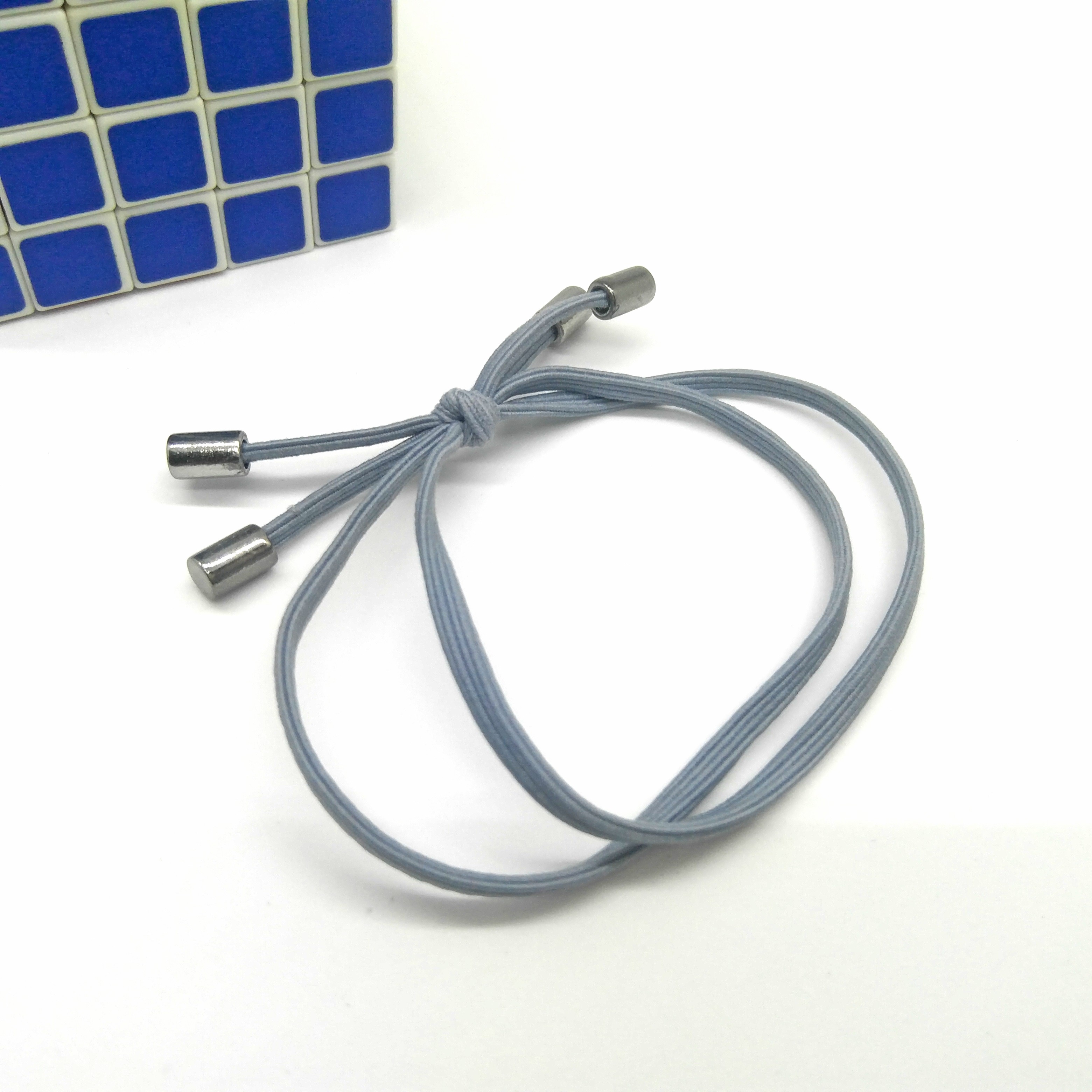 Knotted round rubber band 03 flat thread four-corner long tube detail image 9